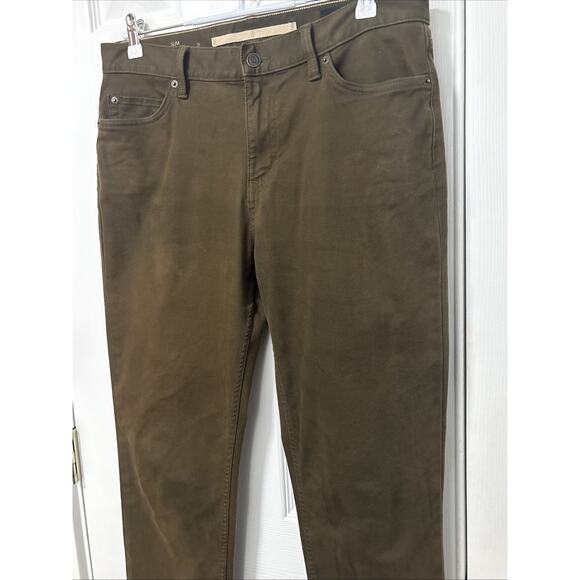 Banana Republic Men's 33X30 Slim Fit Green Traveller Jeans Urban Streetwear - Picture 2 of 10